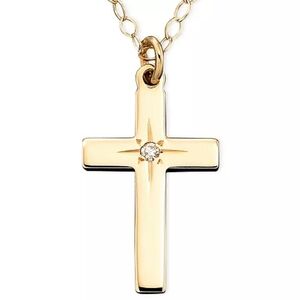 14k cross necklace